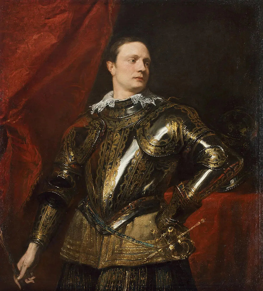 Portrait af en ung general - Antoine van Dyck
