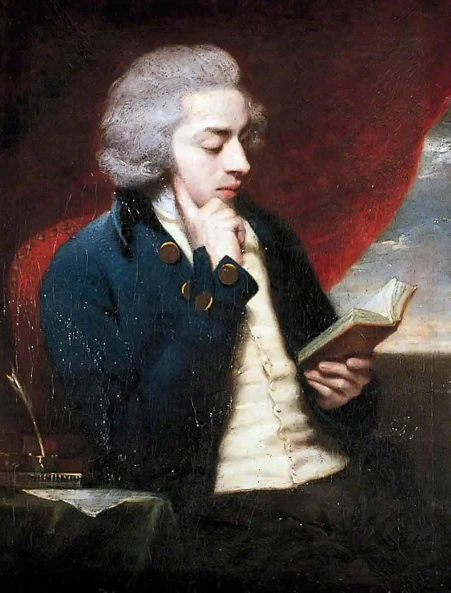 Portræt af en ung gentleman, der læser (måske William Beckford) - Joshua Reynolds