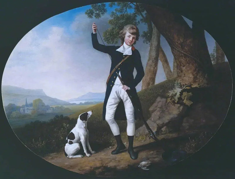 Portrait af en ung gentleman, der skyder - George Stubbs