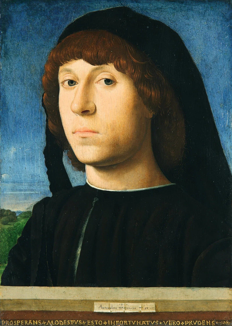 Portræt af en ung mand - Antonello de Messine