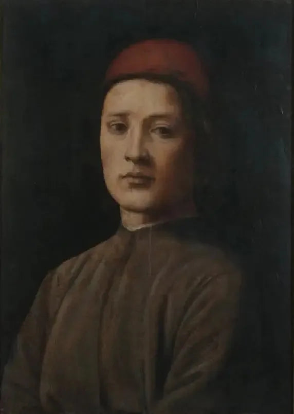 Portræt af en ung mand med rød hat - Filippino Lippi