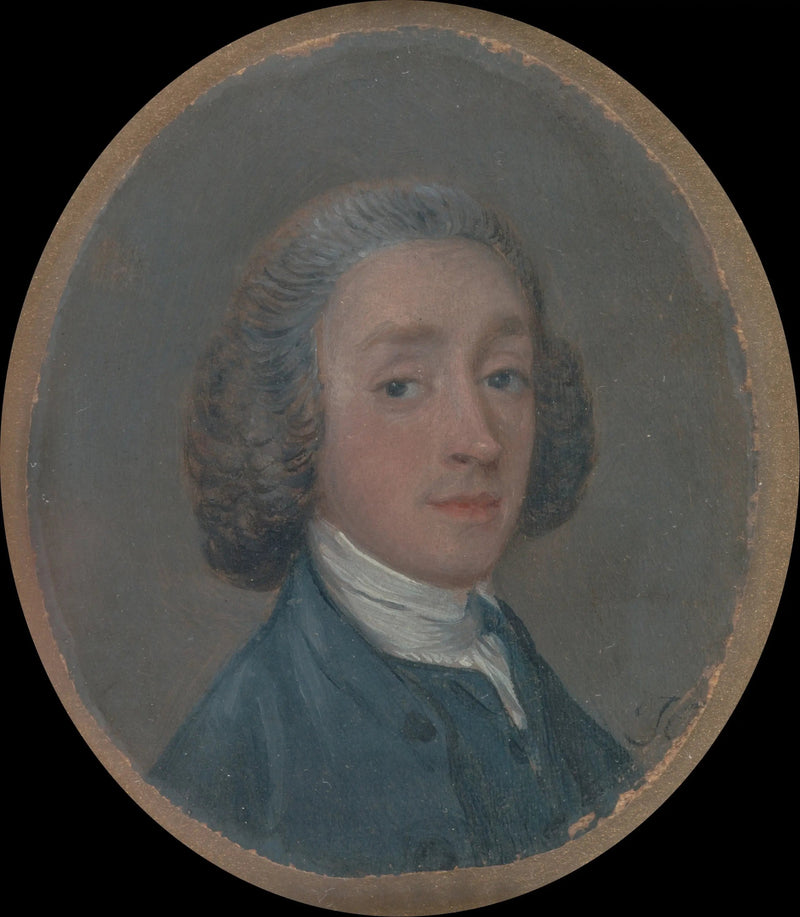 Portræt af en ung mand med pudrede hår - Thomas Gainsborough
