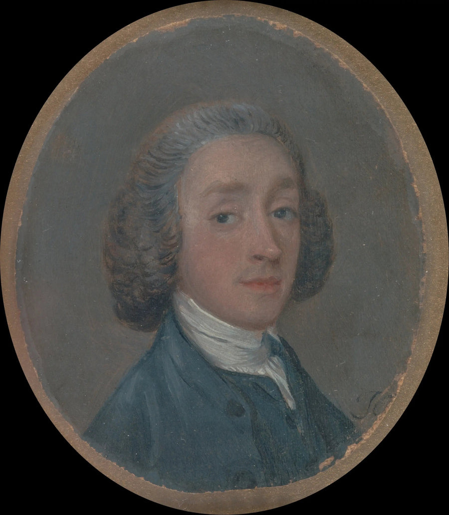 Portræt af en ung mand med pudrede hår - Thomas Gainsborough