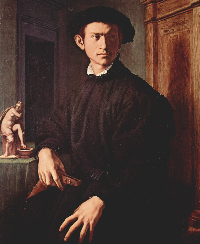 Portræt af en ung mand med en lut - Bronzino