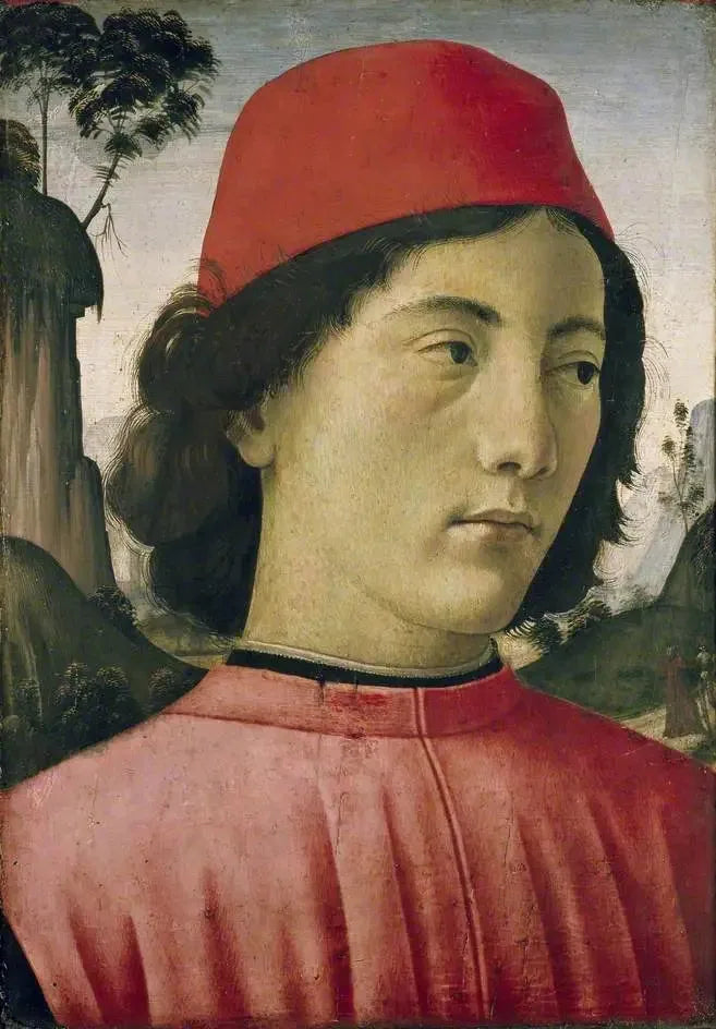 Portræt af en ung mand - Domenico Ghirlandaio