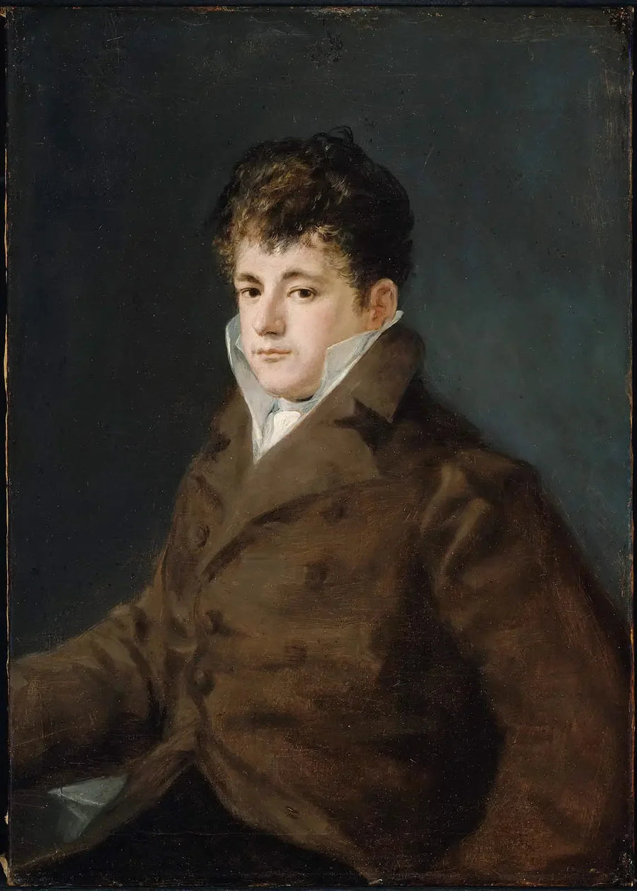 Portræt af en ung mand i brunt, måske Javier Goya - Francisco de Goya