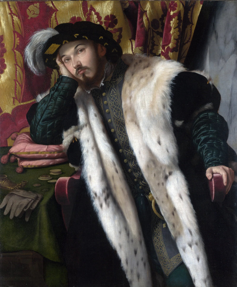 Portræt af en ung mand (Fortunato Martinengo Cesaresco ?) - Alessandro Bonvicino