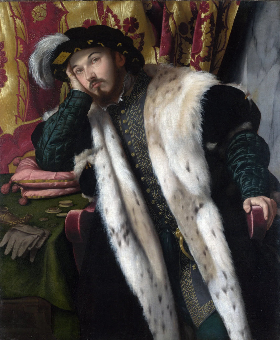 Portræt af en ung mand (Fortunato Martinengo Cesaresco ?) - Alessandro Bonvicino