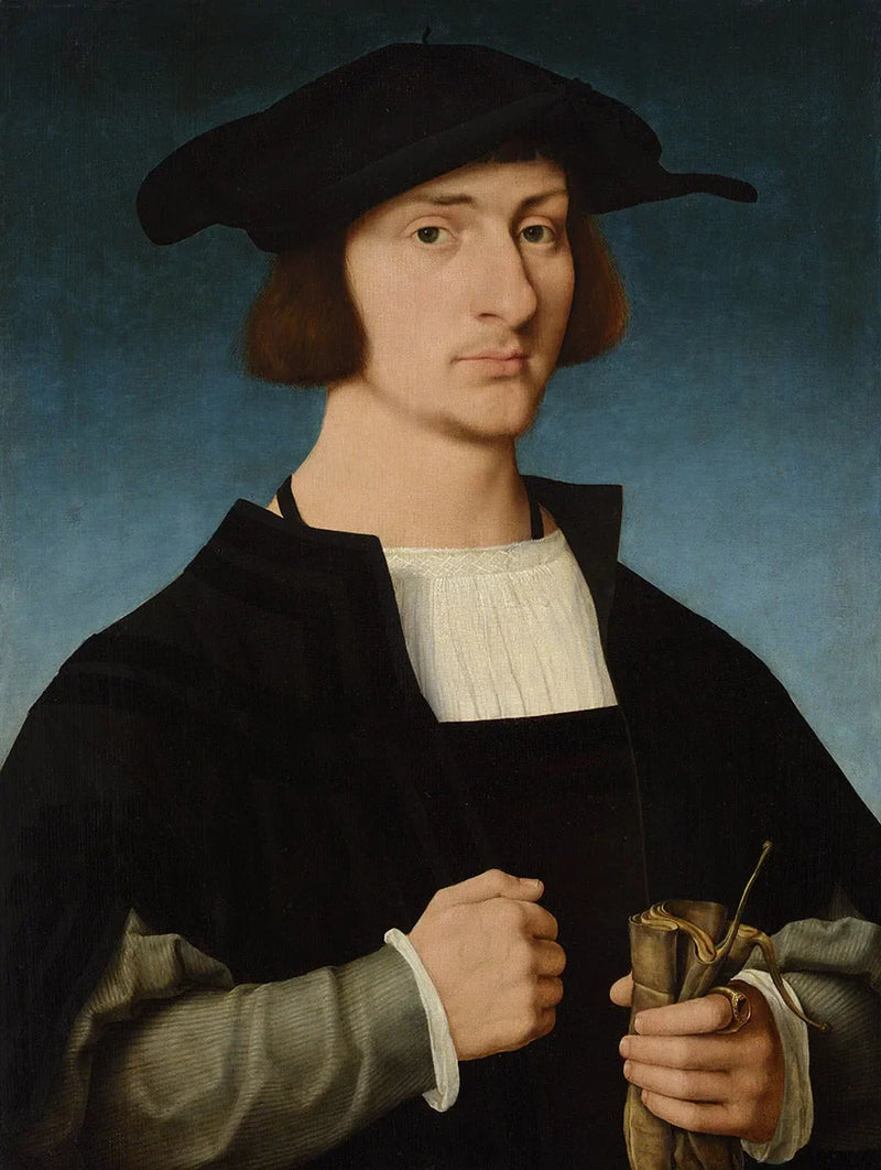 Portræt af en ung mand - Joos van Cleve