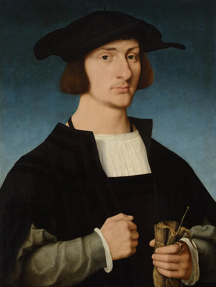 Portræt af en ung mand - Joos van Cleve