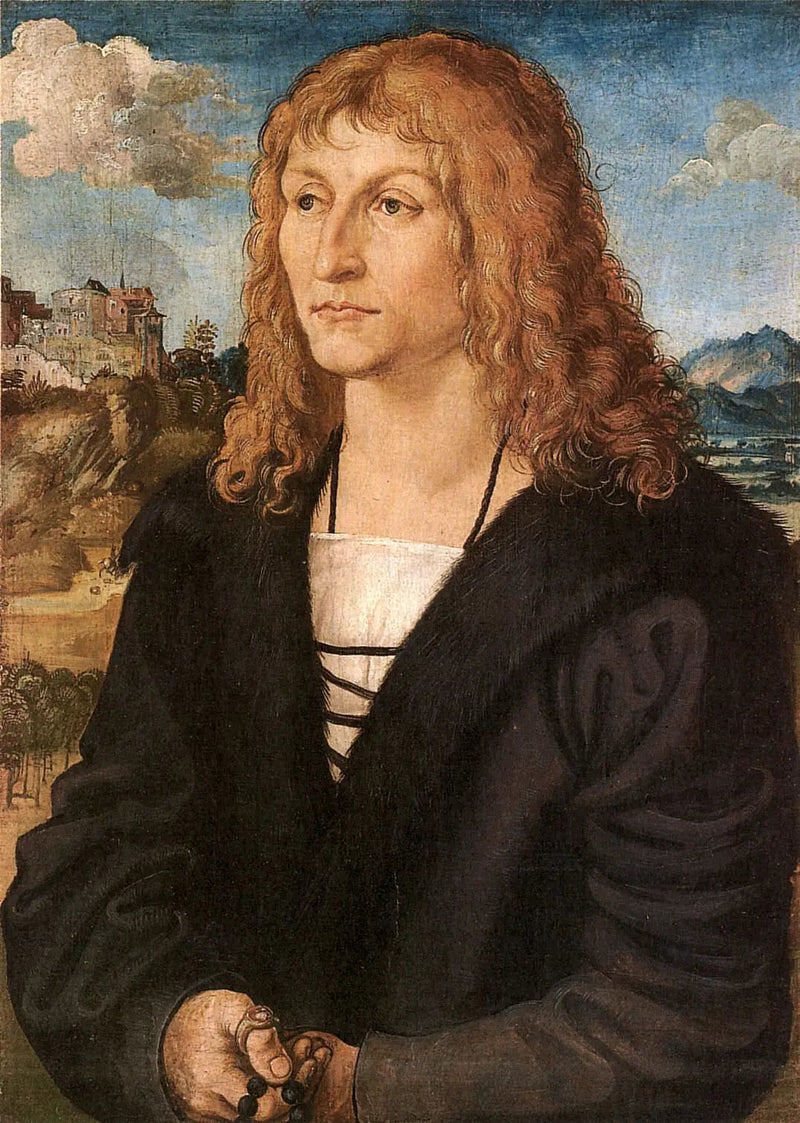 Portræt af en ung mand med kortklippet skæg - Lucas Cranach den Ældre