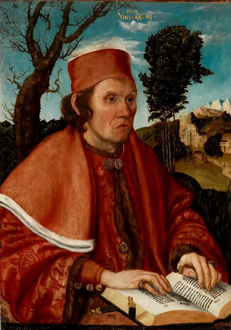 Portræt af en jurist, sandsynligvis Stephan Reuss, rektor for Wien Universitet - Lucas Cranach den Ældre