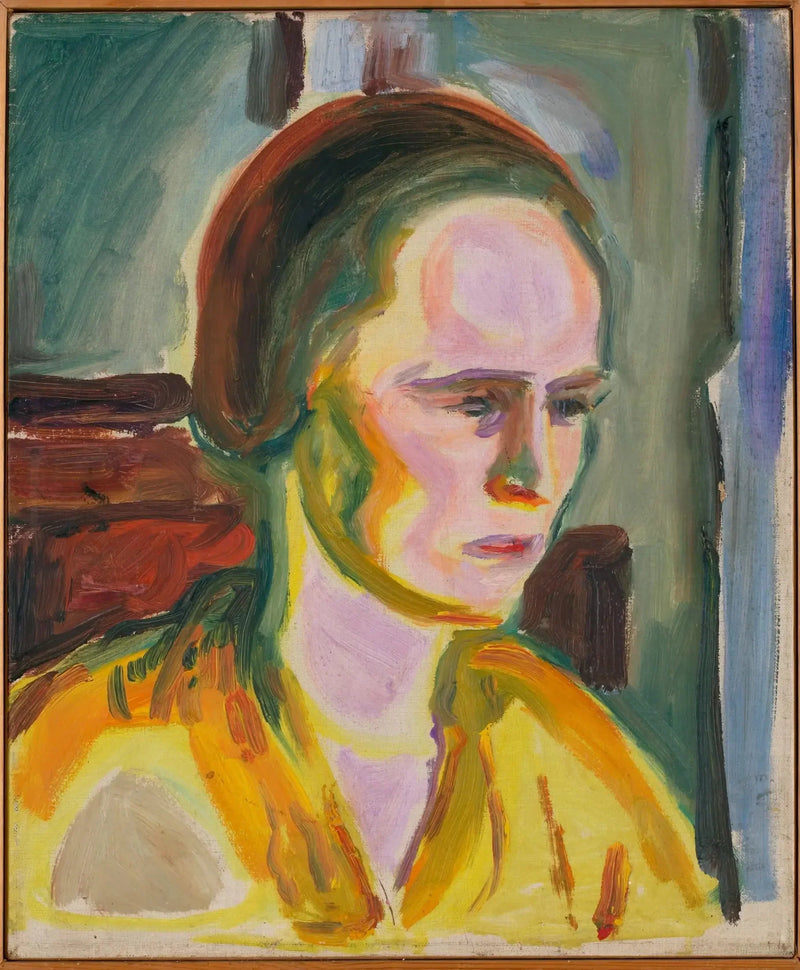 Portræt af en kvindelig model - Edvard Munch