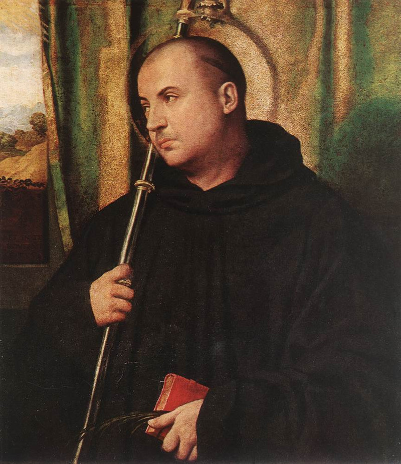 Portræt af en benediktinsk munk i Saint Placidus - Alessandro Bonvicino