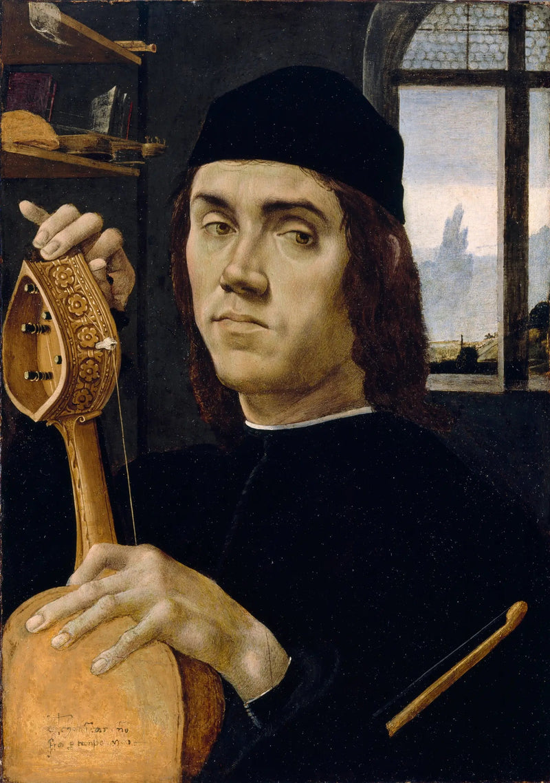 Portræt af en musiker - Filippino Lippi