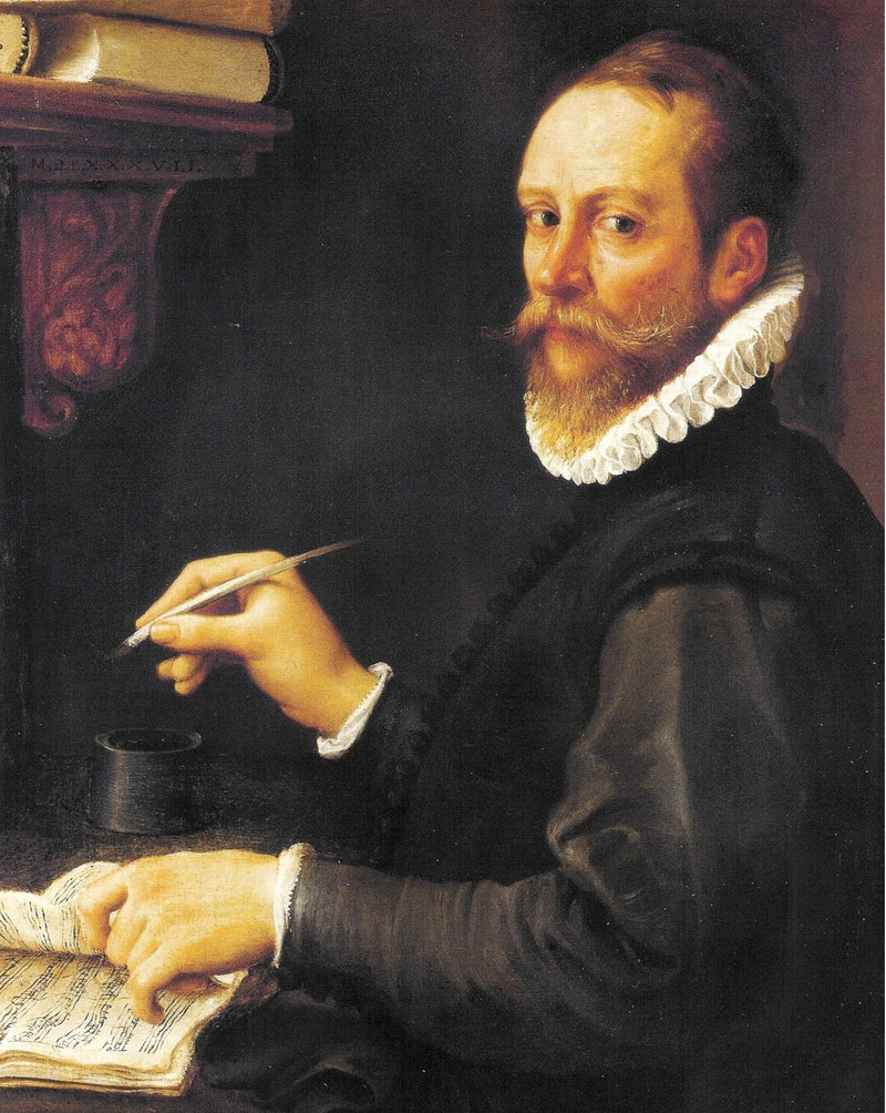 Portræt af en musiker (formodet portræt af Claudio Merulo) - Annibale Carracci