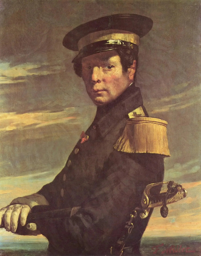 Portræt af en søofficer - Jean-François Millet