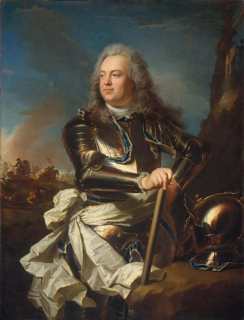 Portræt af en militær officer - Hyacinthe Rigaud