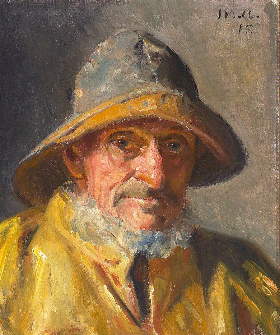Portræt af en fisker. (-15) - Michael Peter Ancher