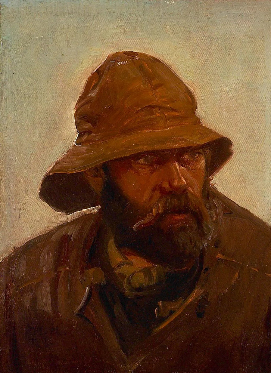 Portræt af en fisker (1902). - Michael Peter Ancher