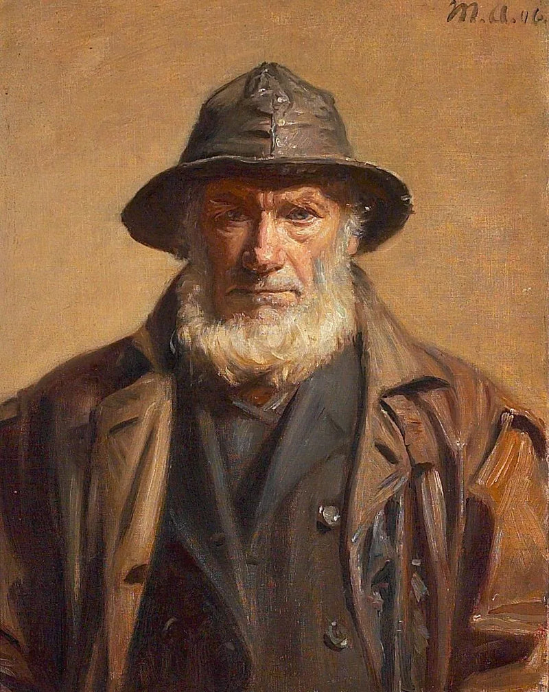 Portræt af en fisker fra Skagen. -Michael Peter Ancher