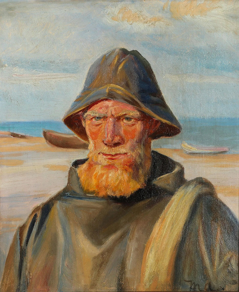 Portræt af en fisker - Michael Peter Ancher