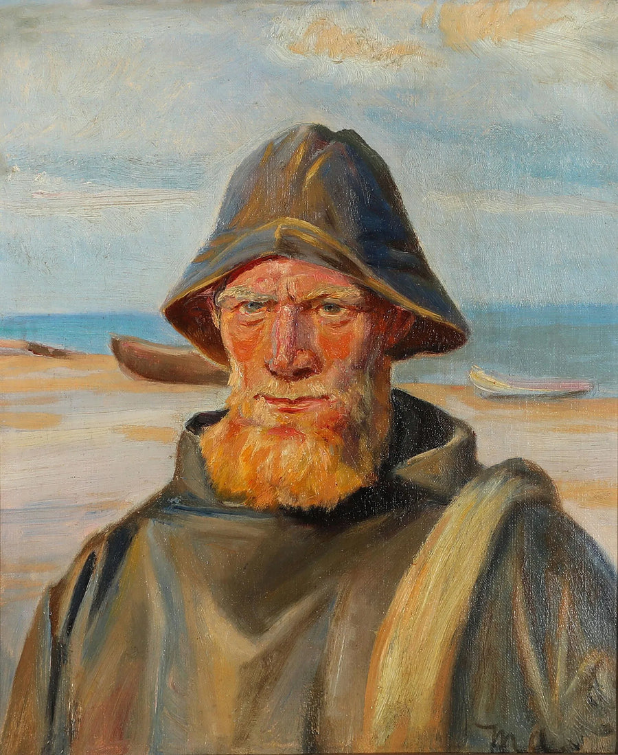 Portræt af en fisker - Michael Peter Ancher