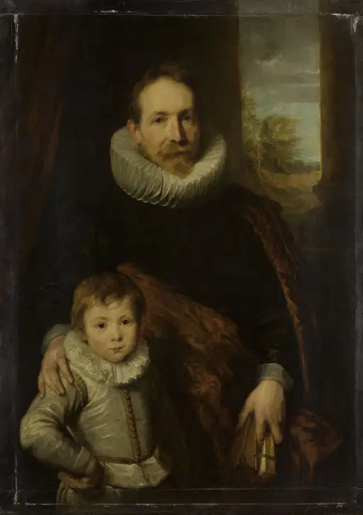 Portræt af en far og søn søn - Antoine van Dyck