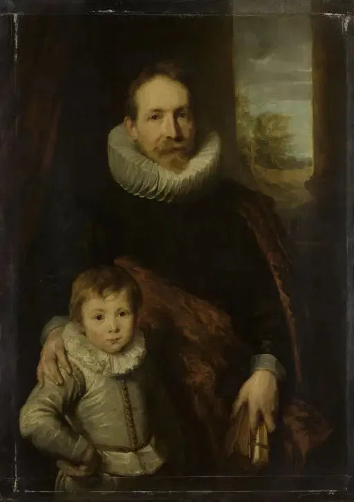 Portræt af en far og søn søn - Antoine van Dyck