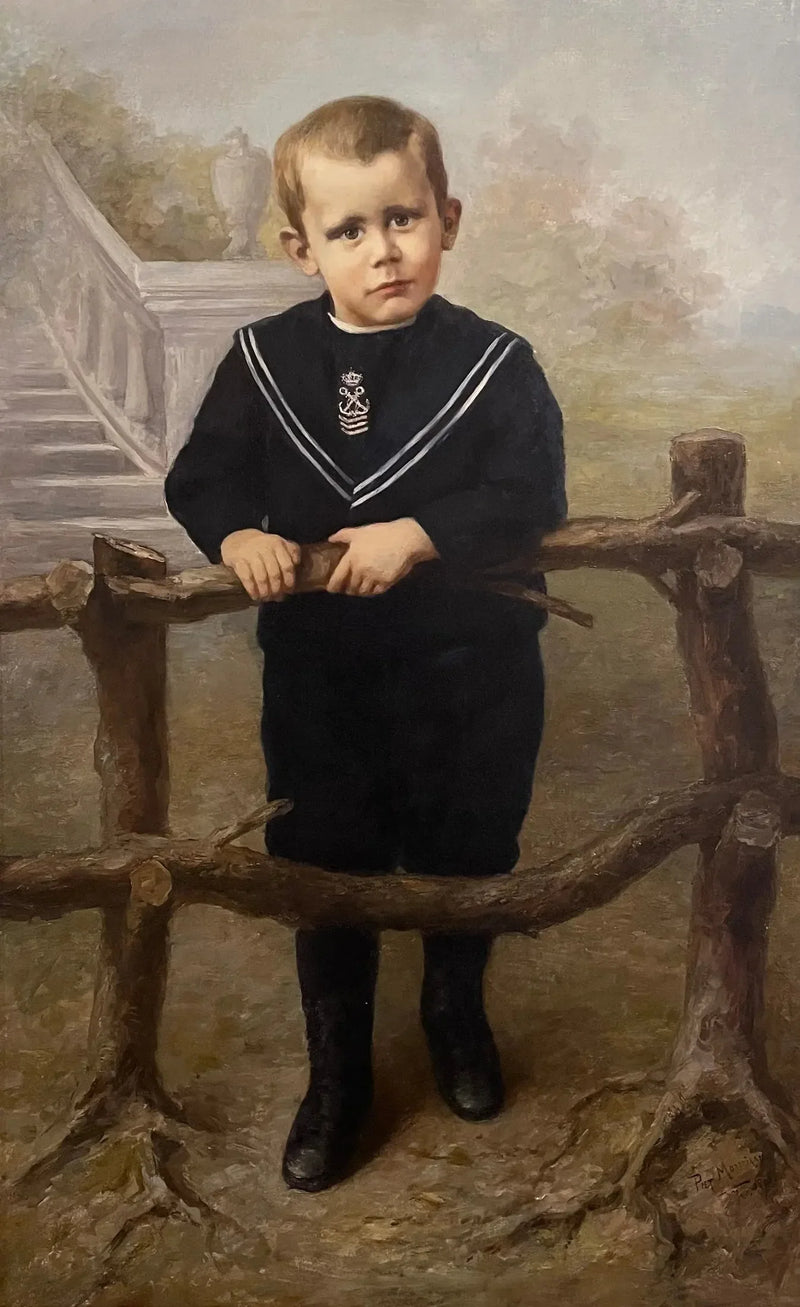 Portræt af en lille dreng - Piet Mondrian
