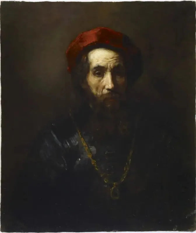 Portræt af en rabbi - Rembrandt