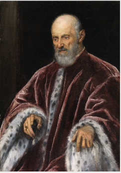 Portræt af en venetiansk senator - Jacopo Tintoretto