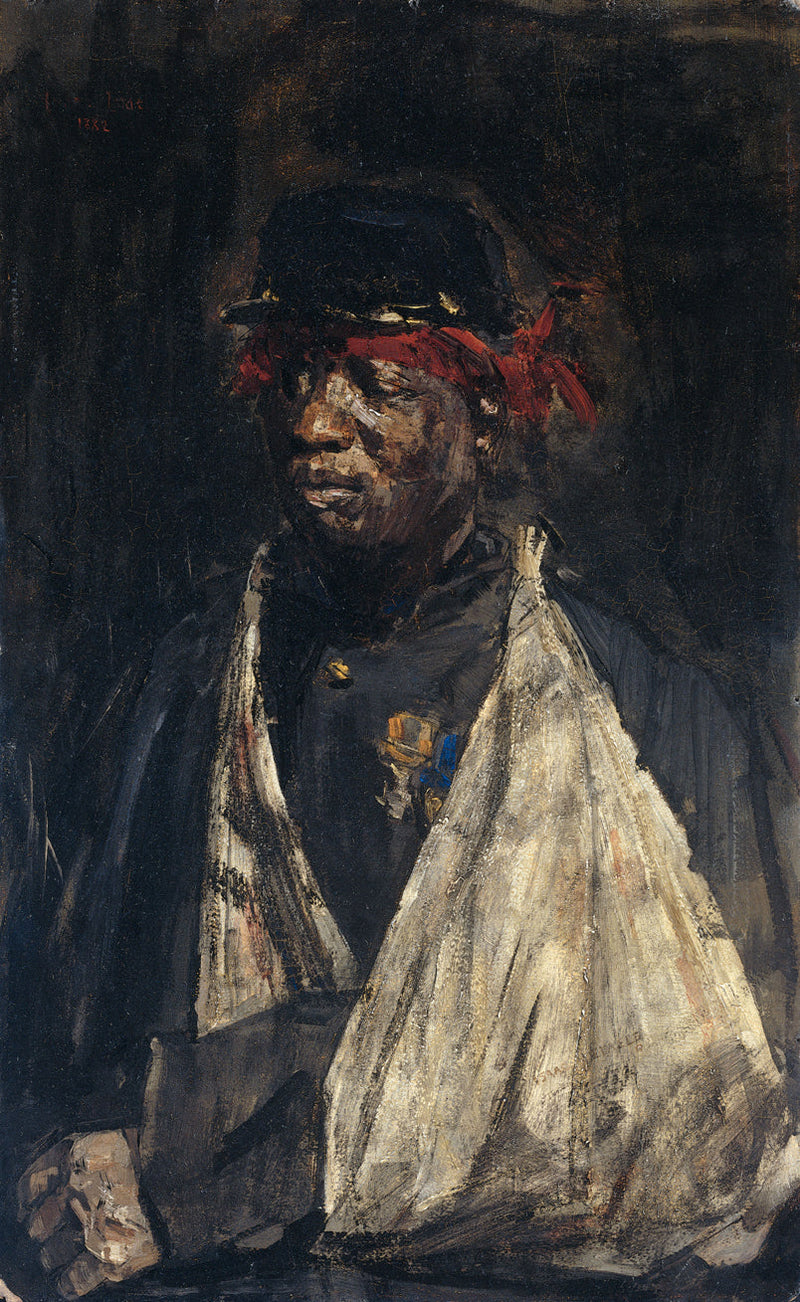 Portræt af en såret KNIL-soldat - Isaac Israels