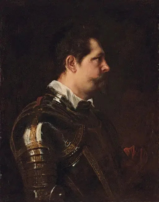 Portrait af en ukendt italiensk soldat - Antoine van Dyck