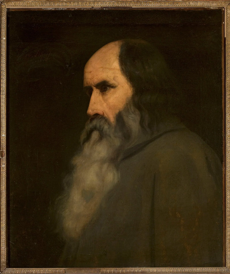 Portræt af en gammel mand (Berthold Schwarz?) - Ary Scheffer