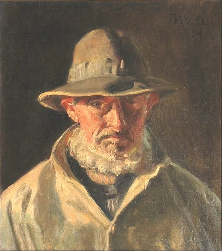 Portræt af en gammel mand fra Skagen. - Michael Peter Ancher