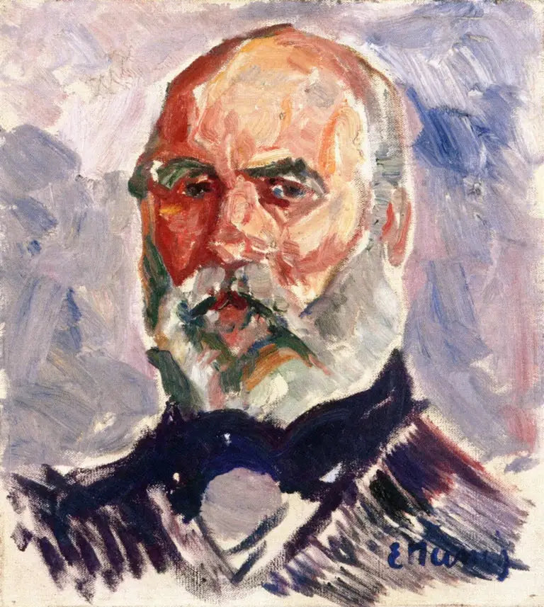 Portræt af en gammel mand - Edvard Munch