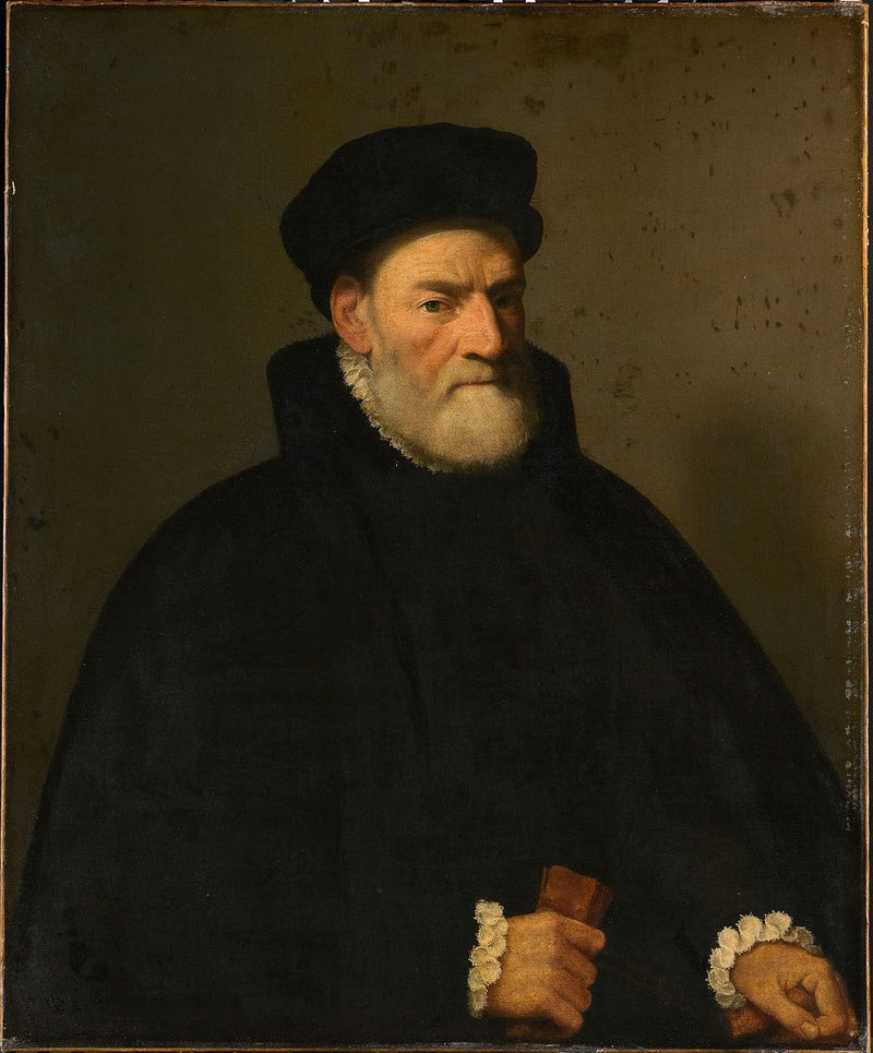 Portræt af en gammel mand, sandsynligvis Vercellino Olivazzi, senator fra Bergamo - Giovanni Battista Moroni
