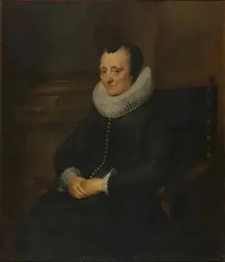Portræt af en ældre dame - Antoine van Dyck