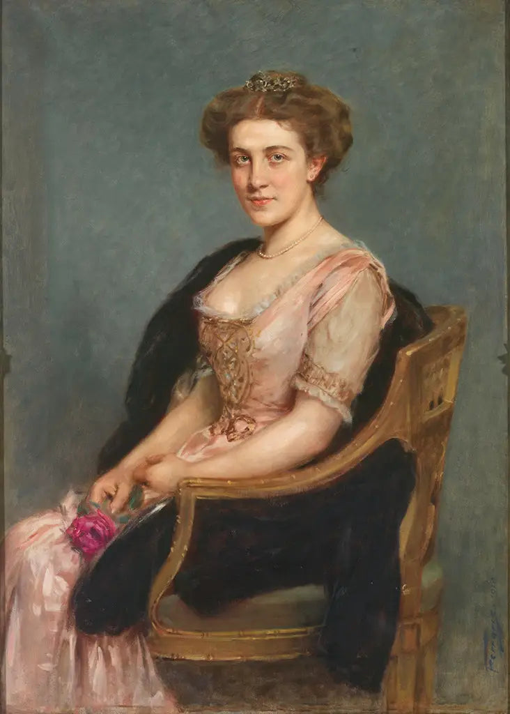 Portræt af en dame - Artur Ferraris