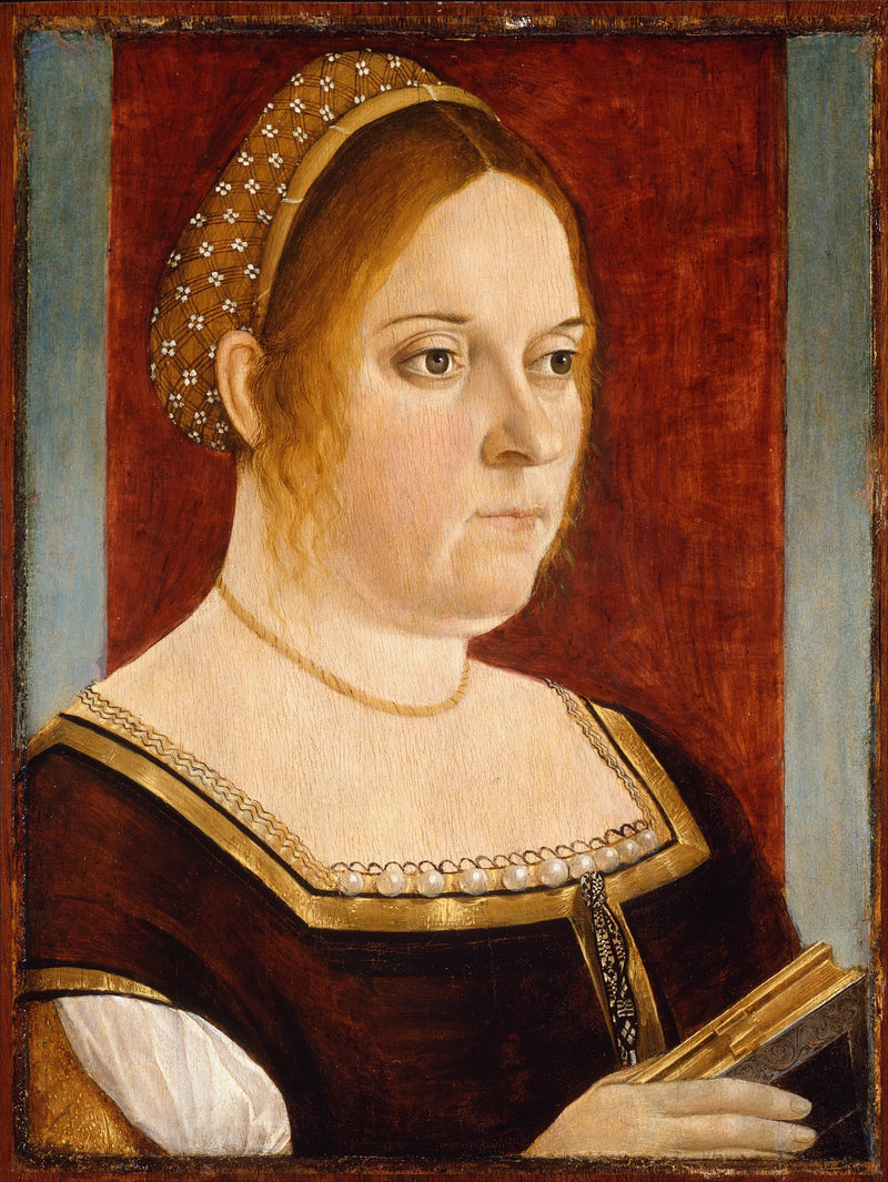 Portræt af en dame med en bog - Vittore Carpaccio