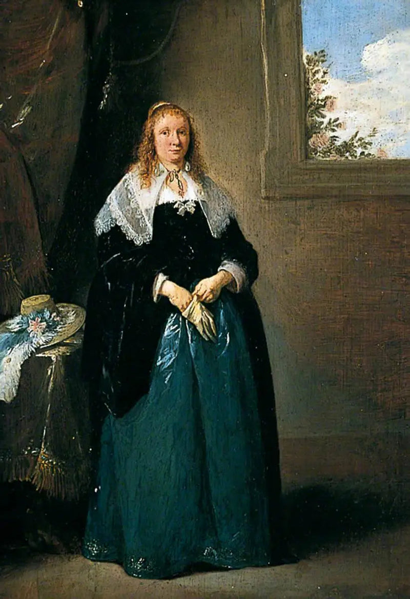 Portræt af en dame - David Teniers den Yngre