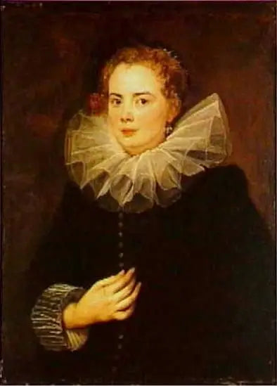 Portrait af en dame fra Genova, ca. 1625-1626 - Antoine van Dyck