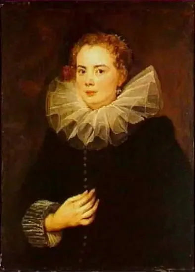 Portrait af en dame fra Genova, ca. 1625-1626 - Antoine van Dyck