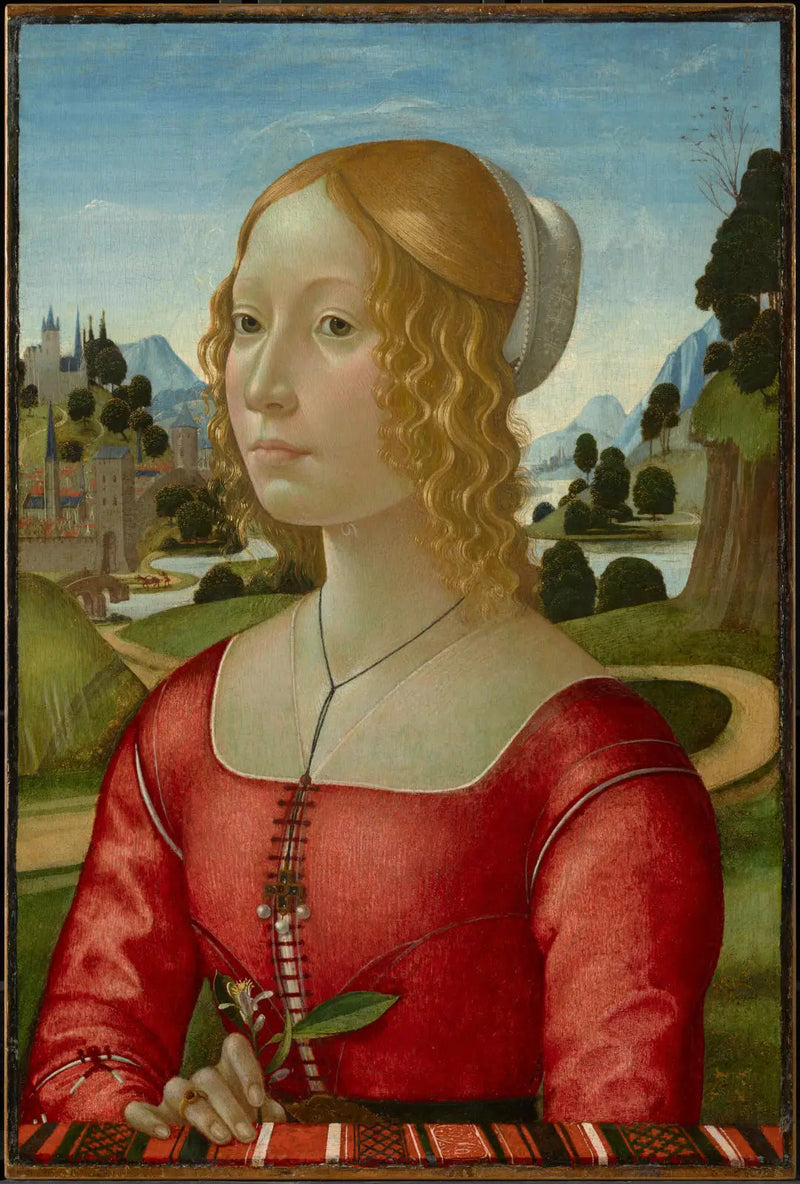 Portræt af en dame - Domenico Ghirlandaio