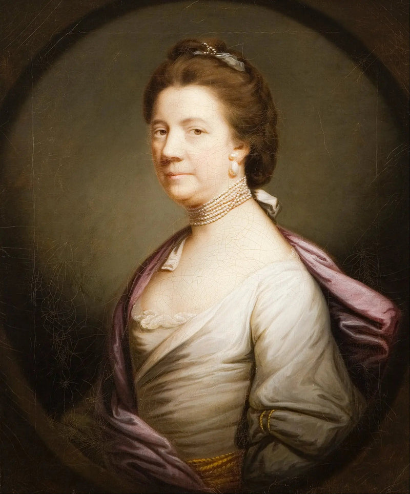 Portræt af en dame i hvid - Joshua Reynolds