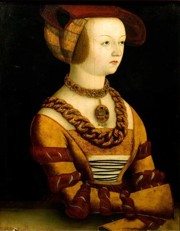 Portræt af en dame i kostume omkring 1530 - Lucas Cranach den Ældre