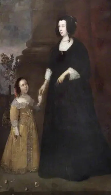 Portræt af en dame og et barn - Antoine van Dyck
