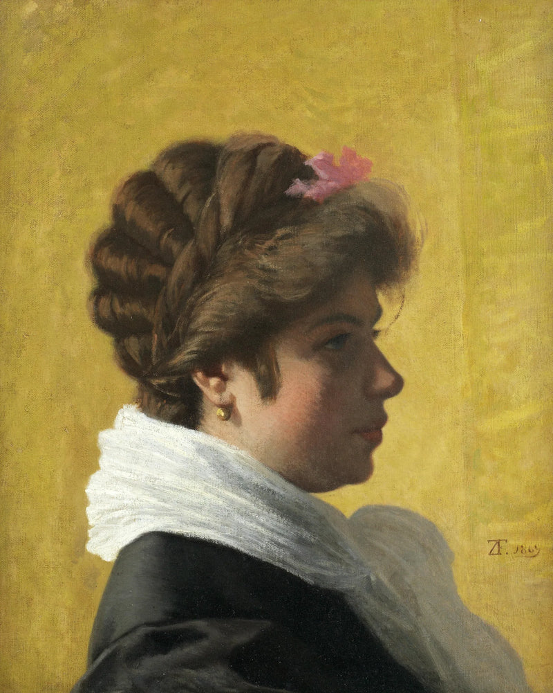 Portræt af en dame - Federico Zandomeneghi