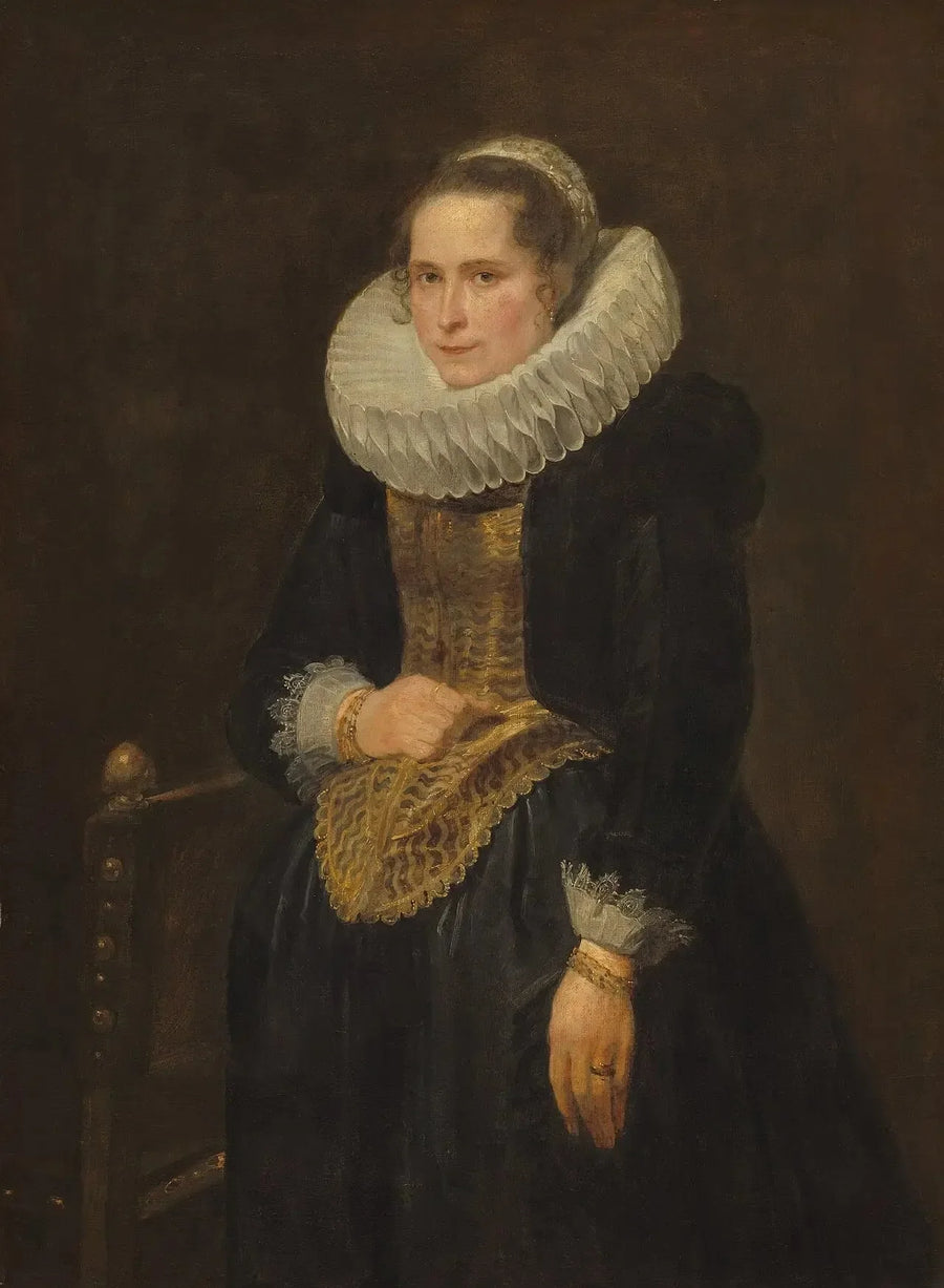 Portræt af en flamsk dame - Antoine van Dyck